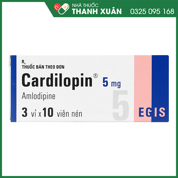 Cardilopin điều trị tăng huyết áp